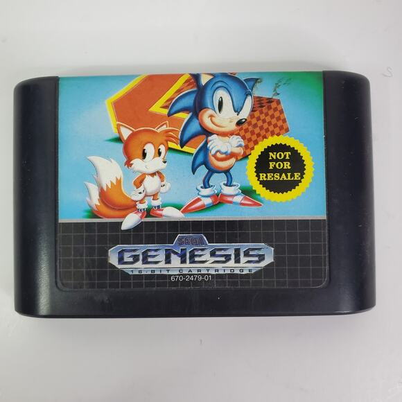 Sonic the Hedgehog 2 (SEGA Genesis 1992) Cartridge Only - Not For Resale Version - Picture 1 of 8